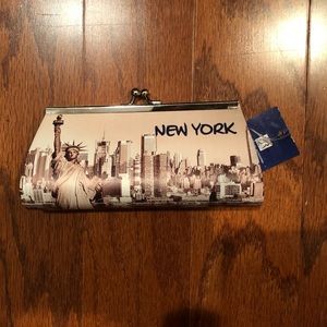 Chic New York City themed clutch purse